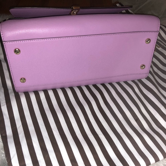 SOLD Henri Bendel Purple Uptown Satchel - Picture 2 of 8